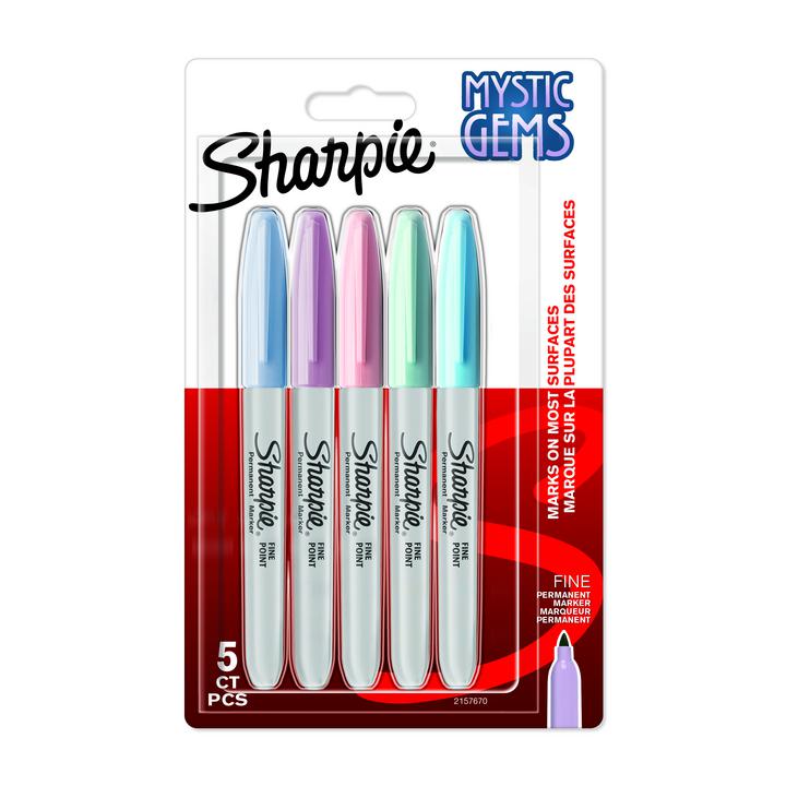 Marker permanentny SHARPIE Fine Mystic Gems 5 szt.